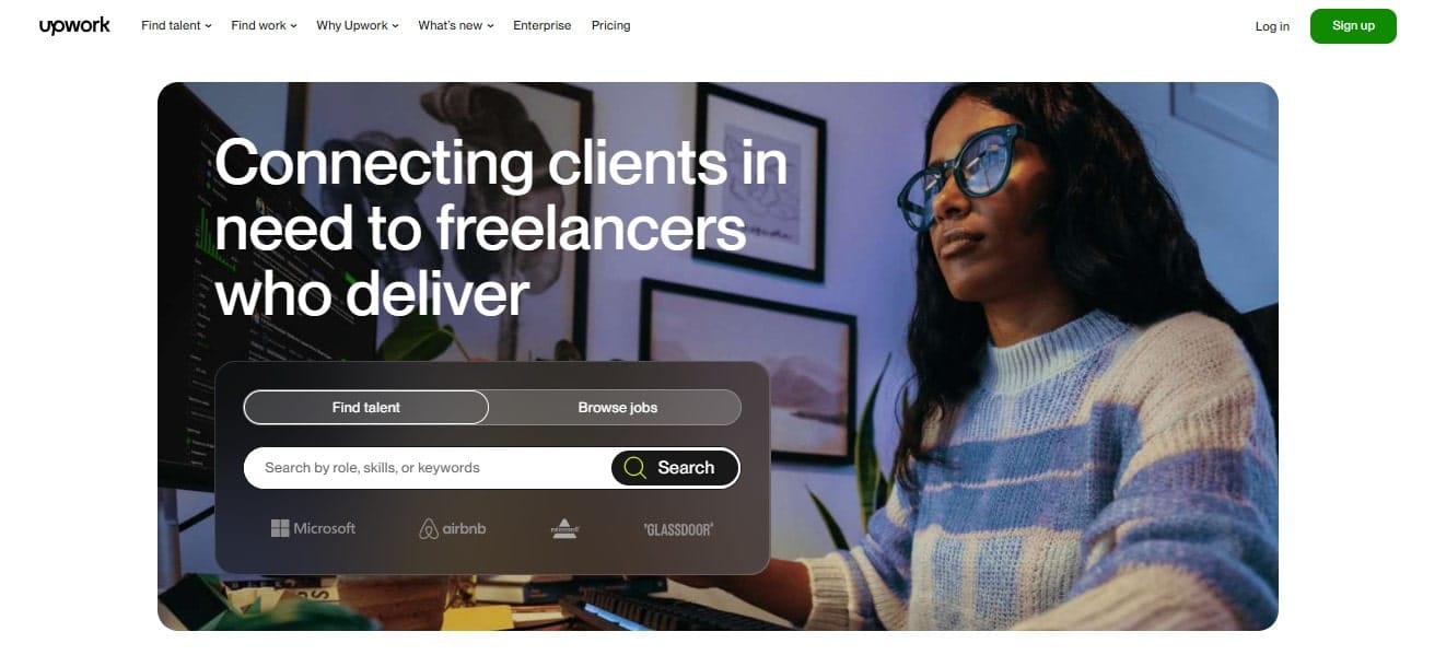 Upwork screen