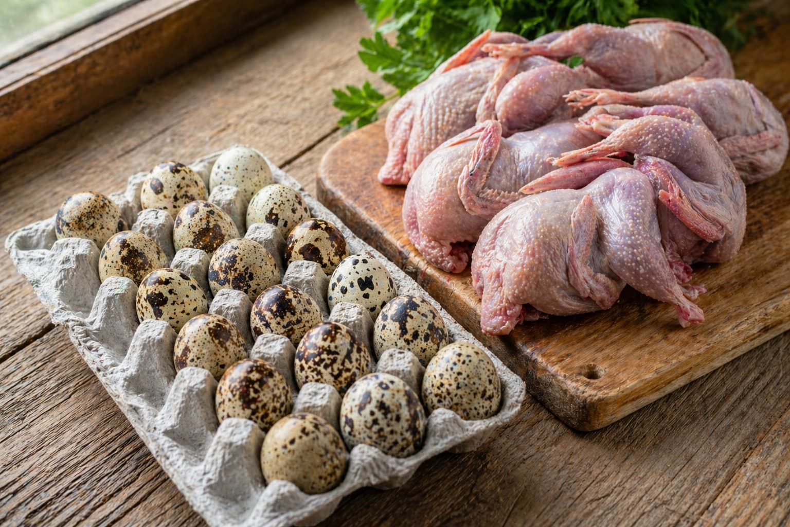 Перепелина продукція: яйця та м’ясо