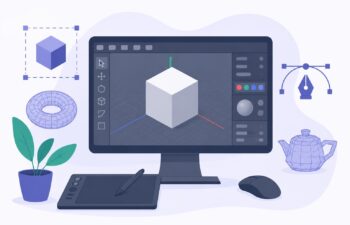 3D-програми для моделювання — ілюстрація